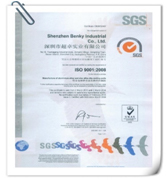 通過(guò)SGS認證，取得ISO9001認證證書(shū)